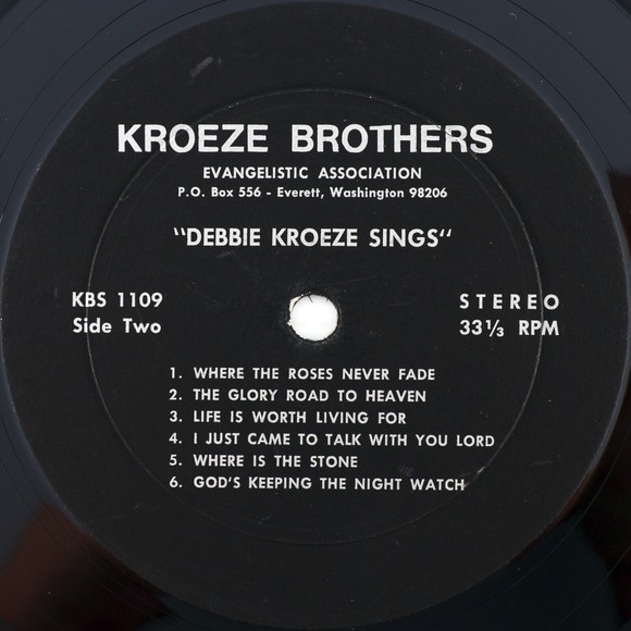 Debbie Kroeze Sings Christian Gospel, Everett Washington 12" Vinyl LP Record - Picture 14 of 16